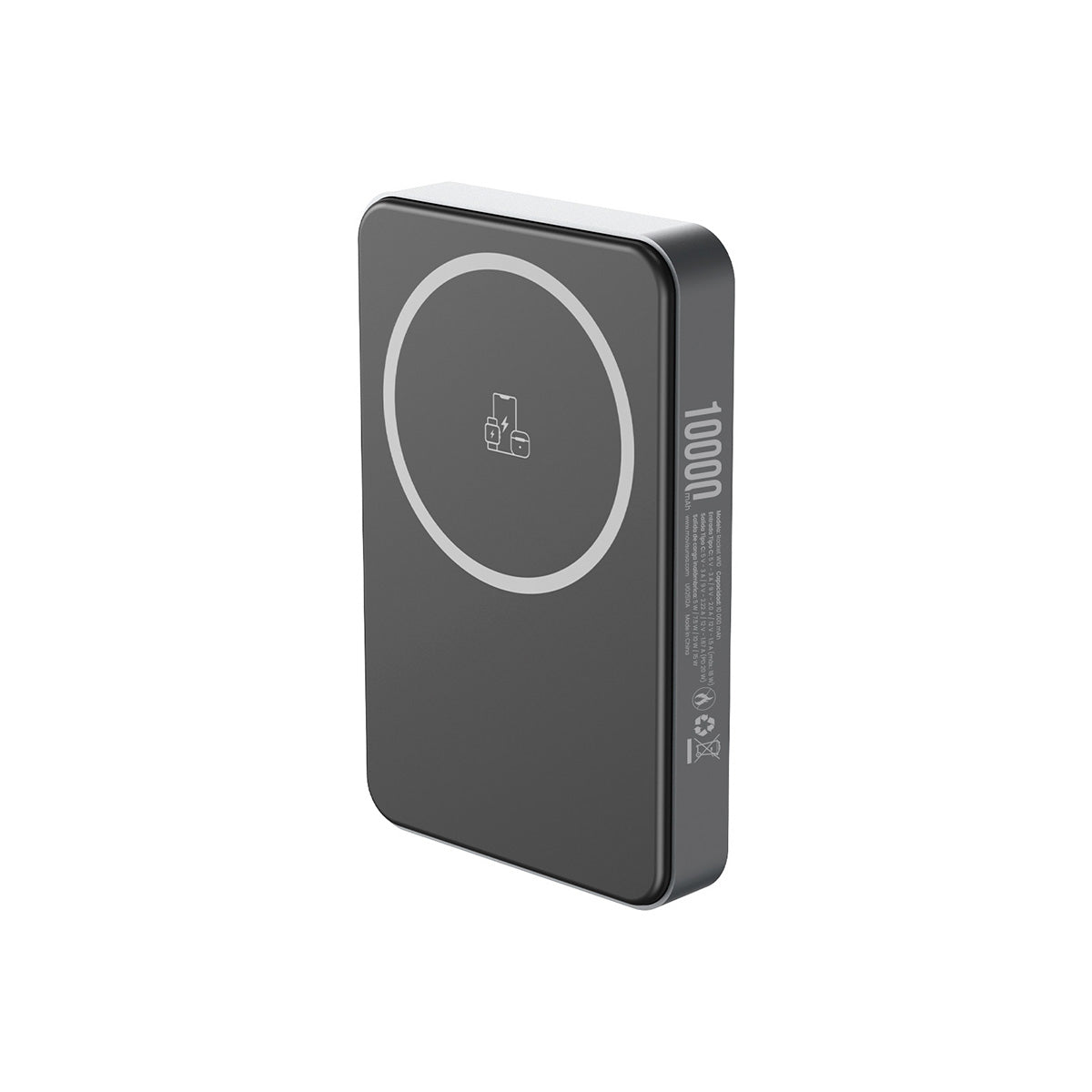 Batería Portátil - PD 20W - MagSafe 15W - 10,000 mAh - Rocket W10 - Plata - Movisun