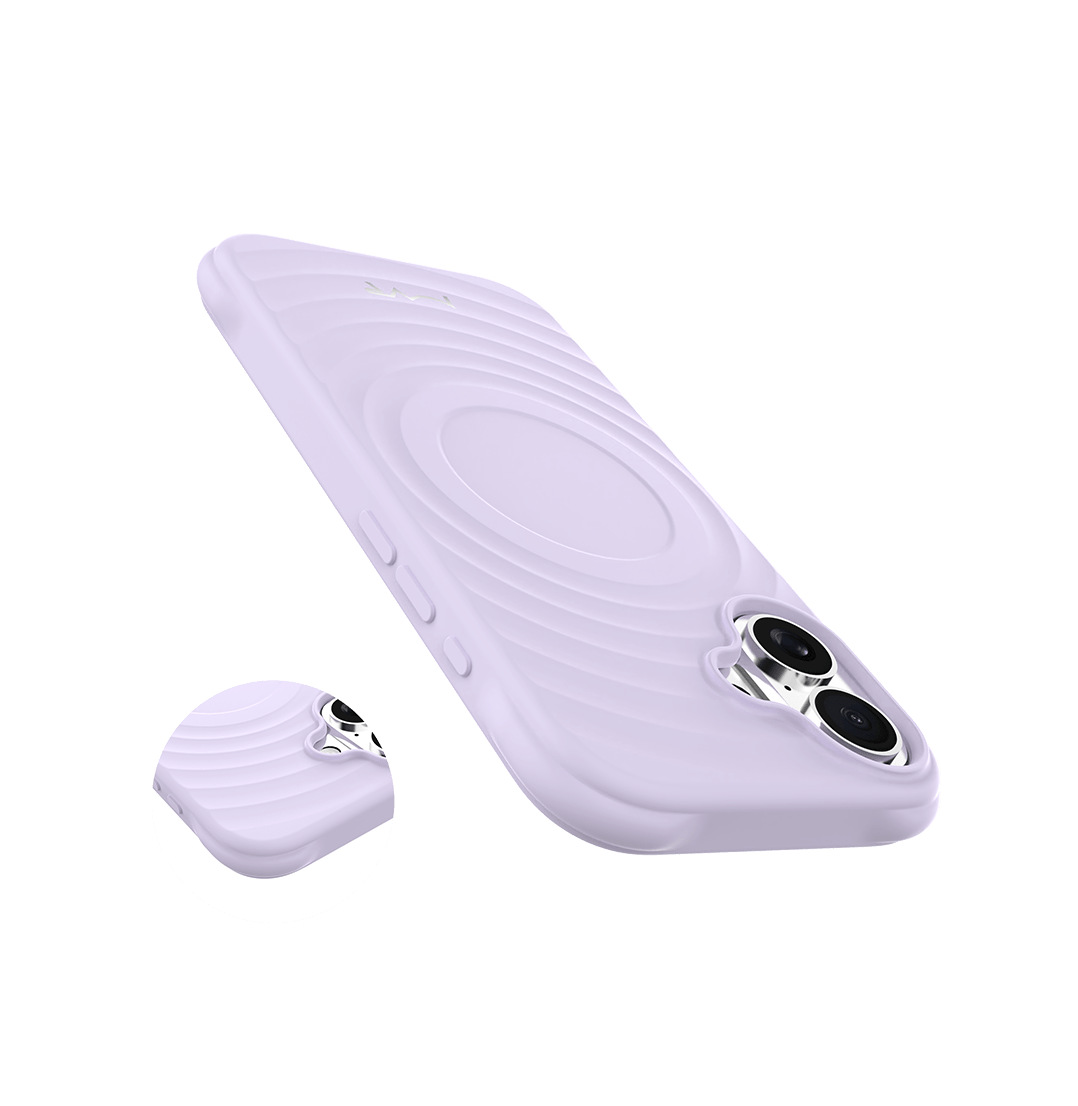 iPhone 16 - Silicone Wave - MagSafe - Lilac - Click