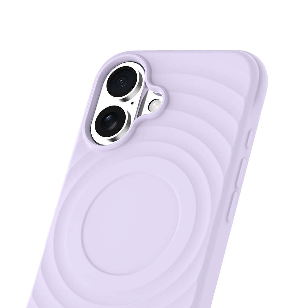 iPhone 16 - Silicone Wave - MagSafe - Lilac - Click