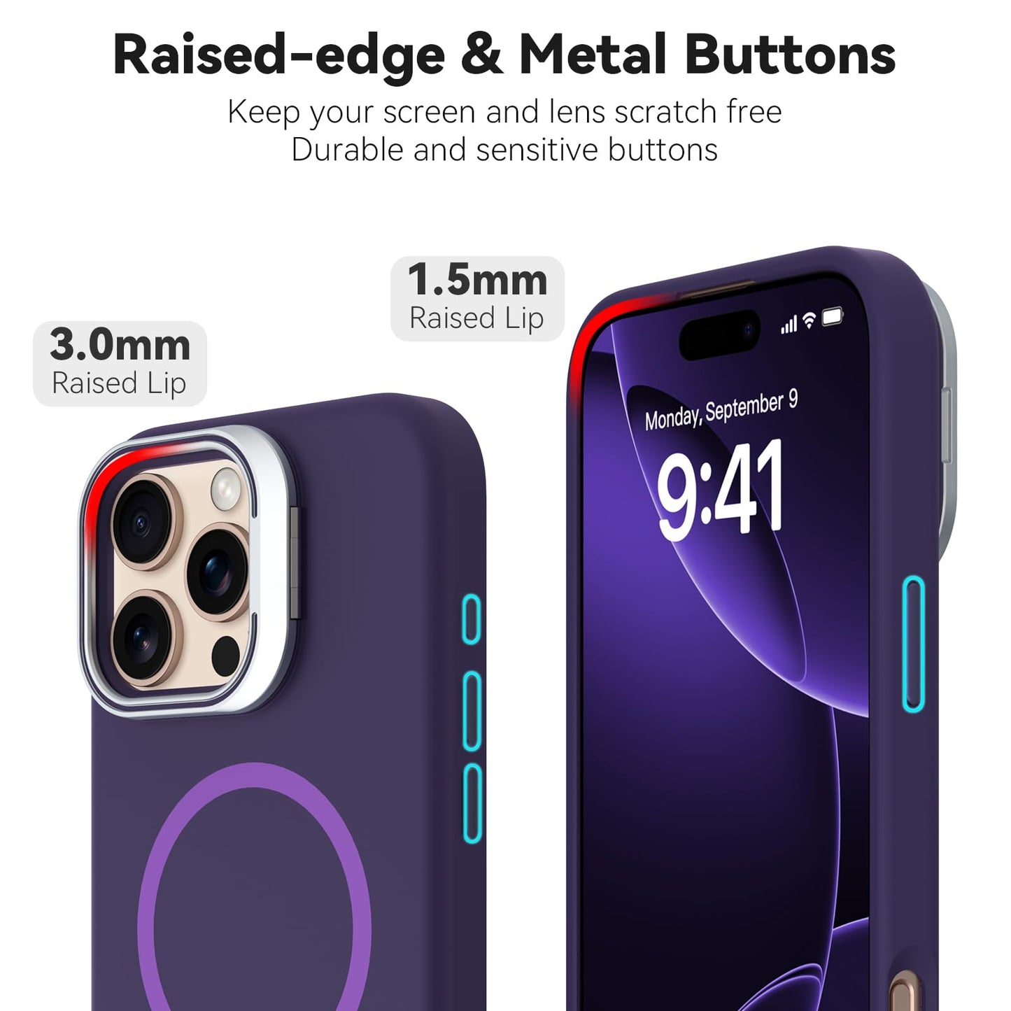 iPhone 16 Pro Max - Silk Case - MagSafe - Morado Oscuro