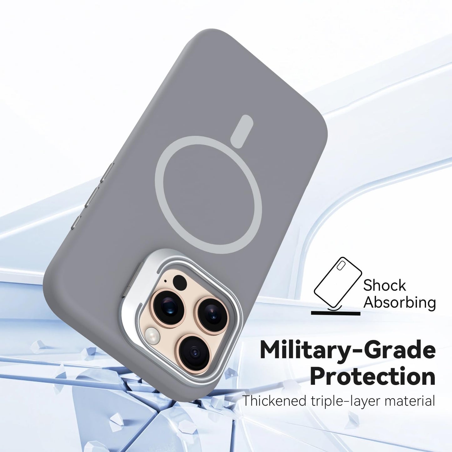 iPhone 16 Pro Max - Silk Case - MagSafe - Gris