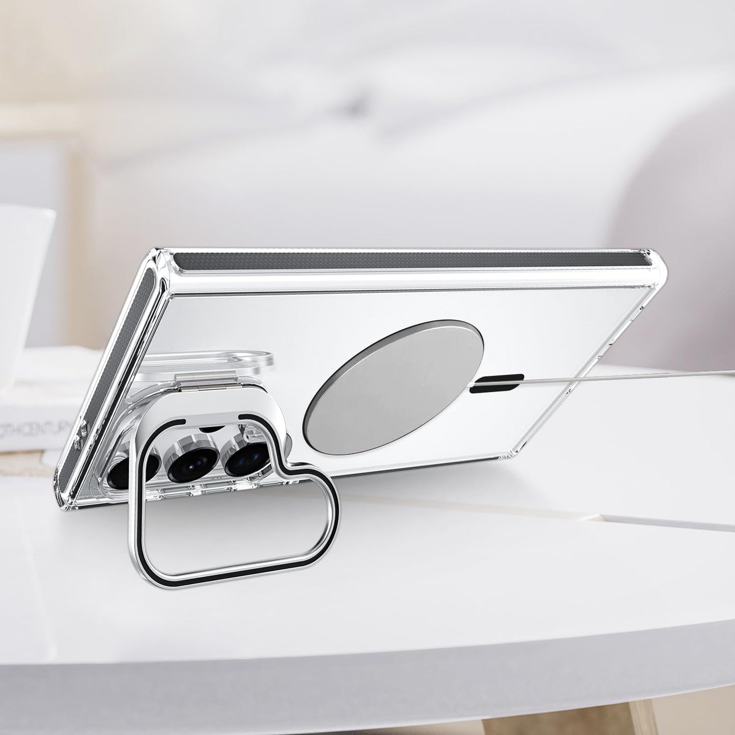 Samsung S23 Ultra - Stand Cámara MagSafe - Clear Black