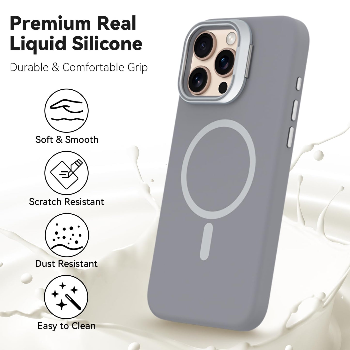 iPhone 16 Pro Max - Silk Case - MagSafe - Gris