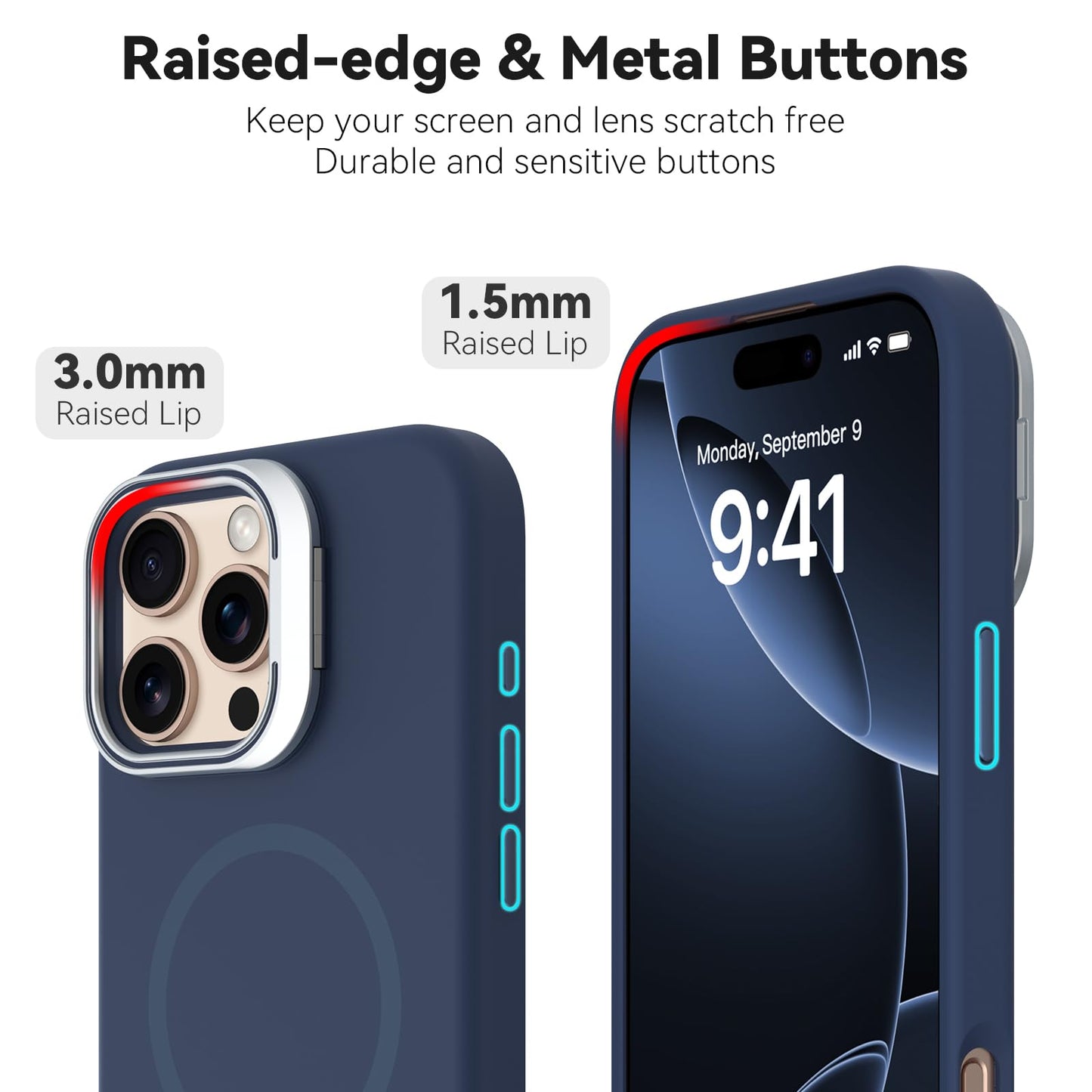 iPhone 16 Pro Max - Silk Case - MagSafe - Azul Marino