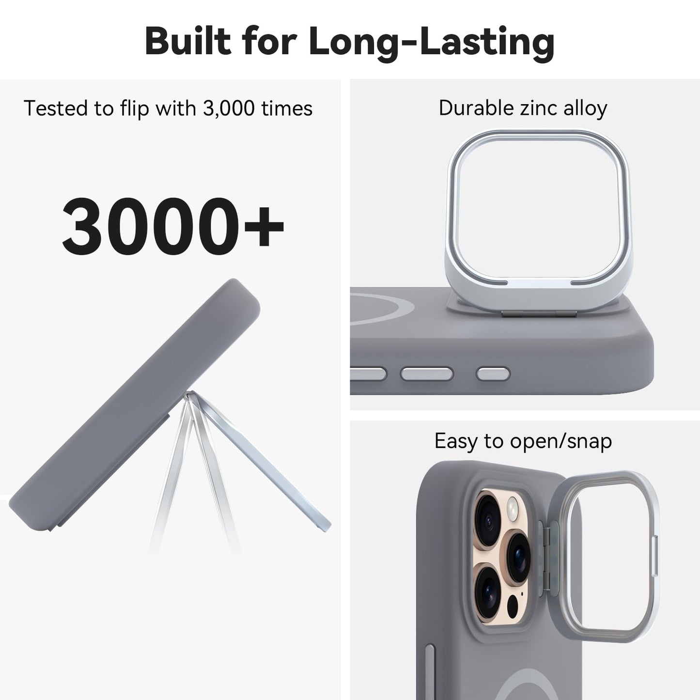 iPhone 16 Pro Max - Silk Case - MagSafe - Gris