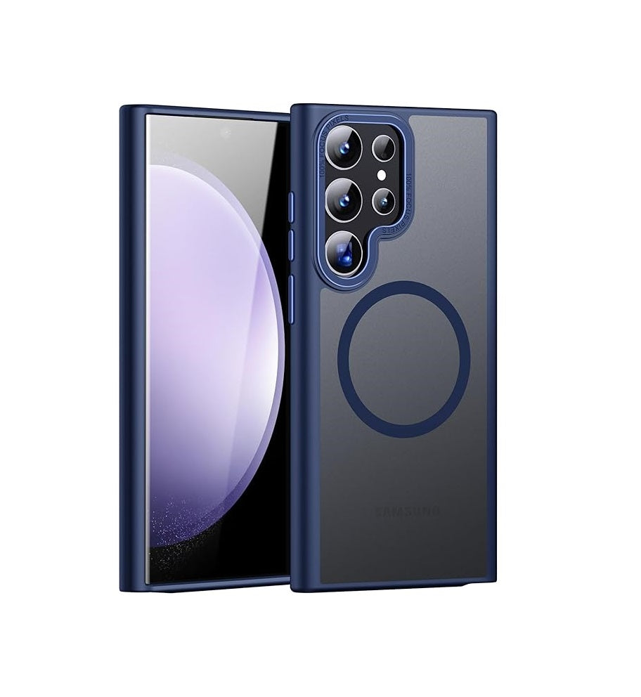 Samsung S23 Ultra - Case Luxury Mate - Magsafe - Dark Blue