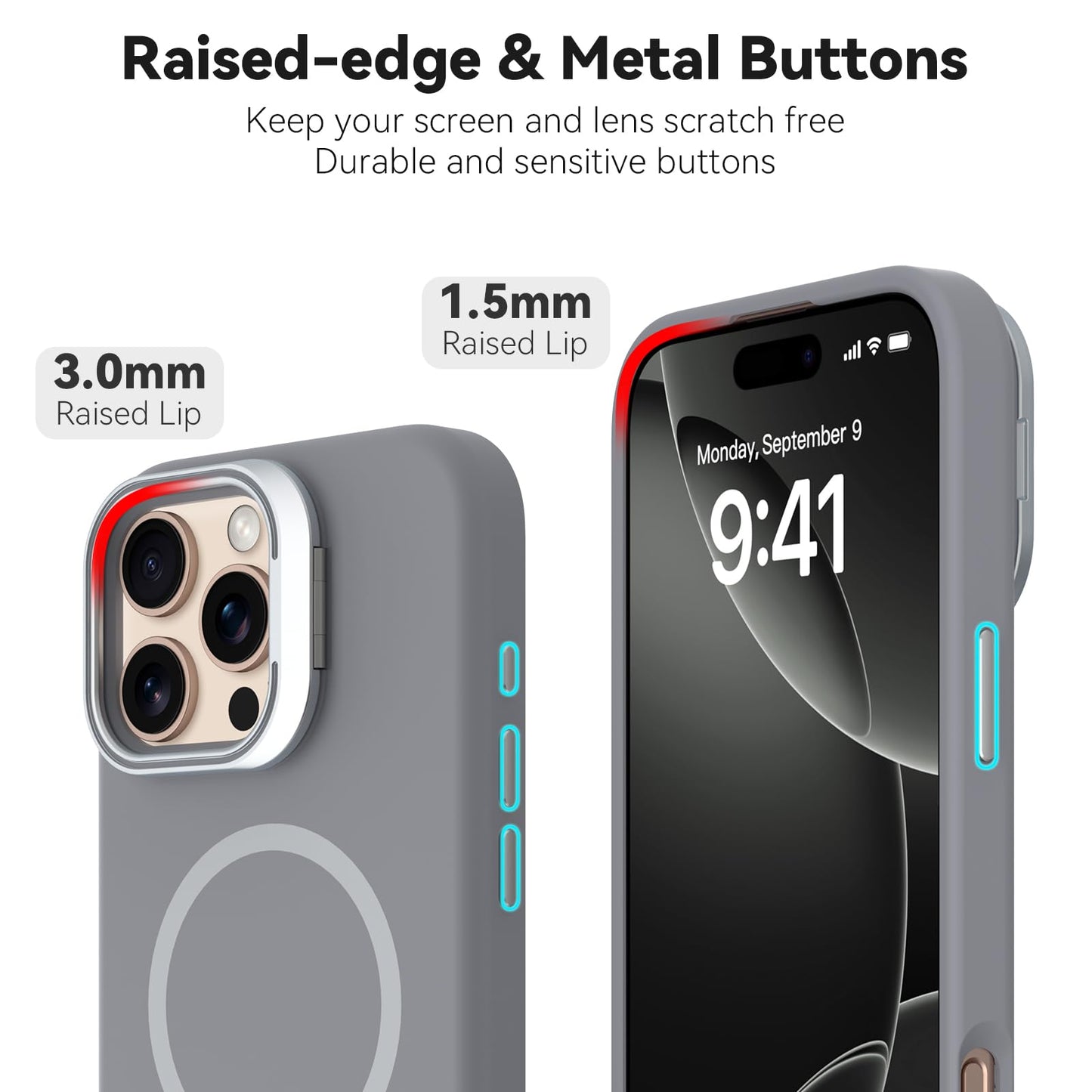 iPhone 16 Pro Max - Silk Case - MagSafe - Gris