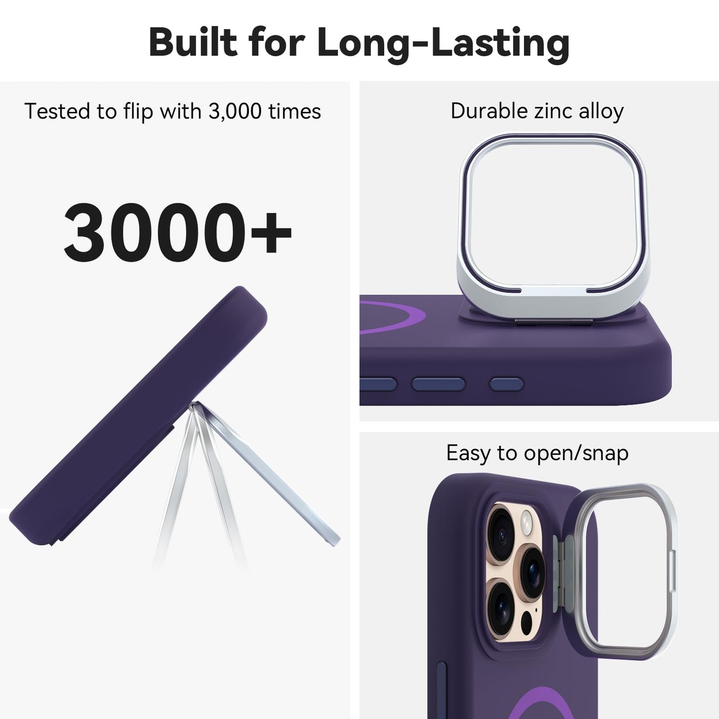 iPhone 16 Pro Max - Silk Case - MagSafe - Morado Oscuro