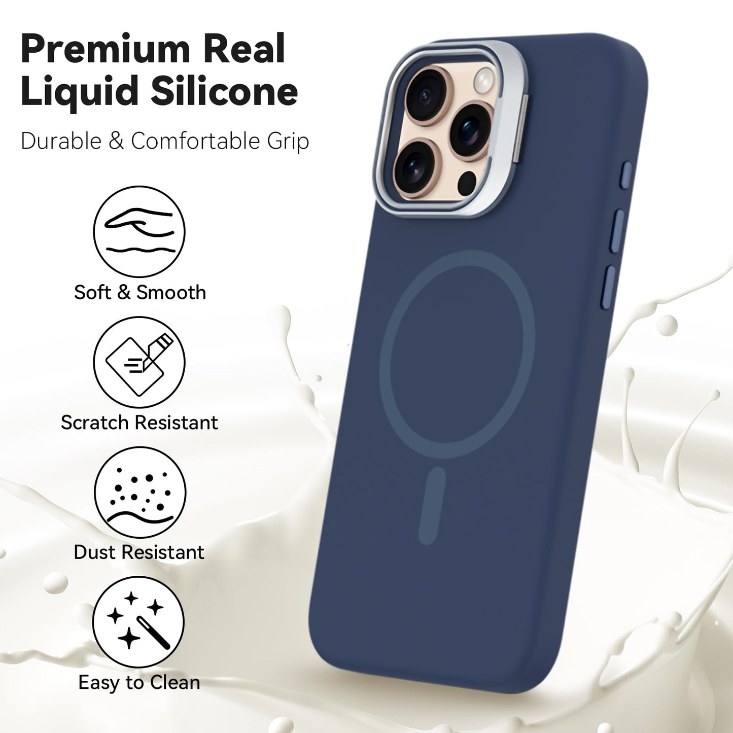 iPhone 16 Pro Max - Silk Case - MagSafe - Azul Marino