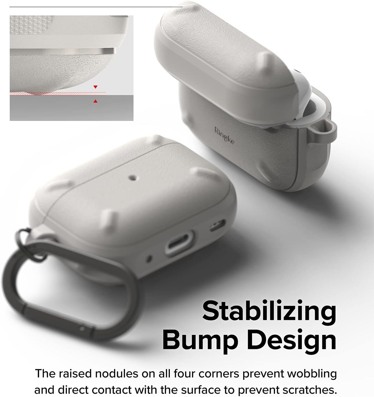 AirPods Pro - Onyx Case - Warm Gray - Ringke