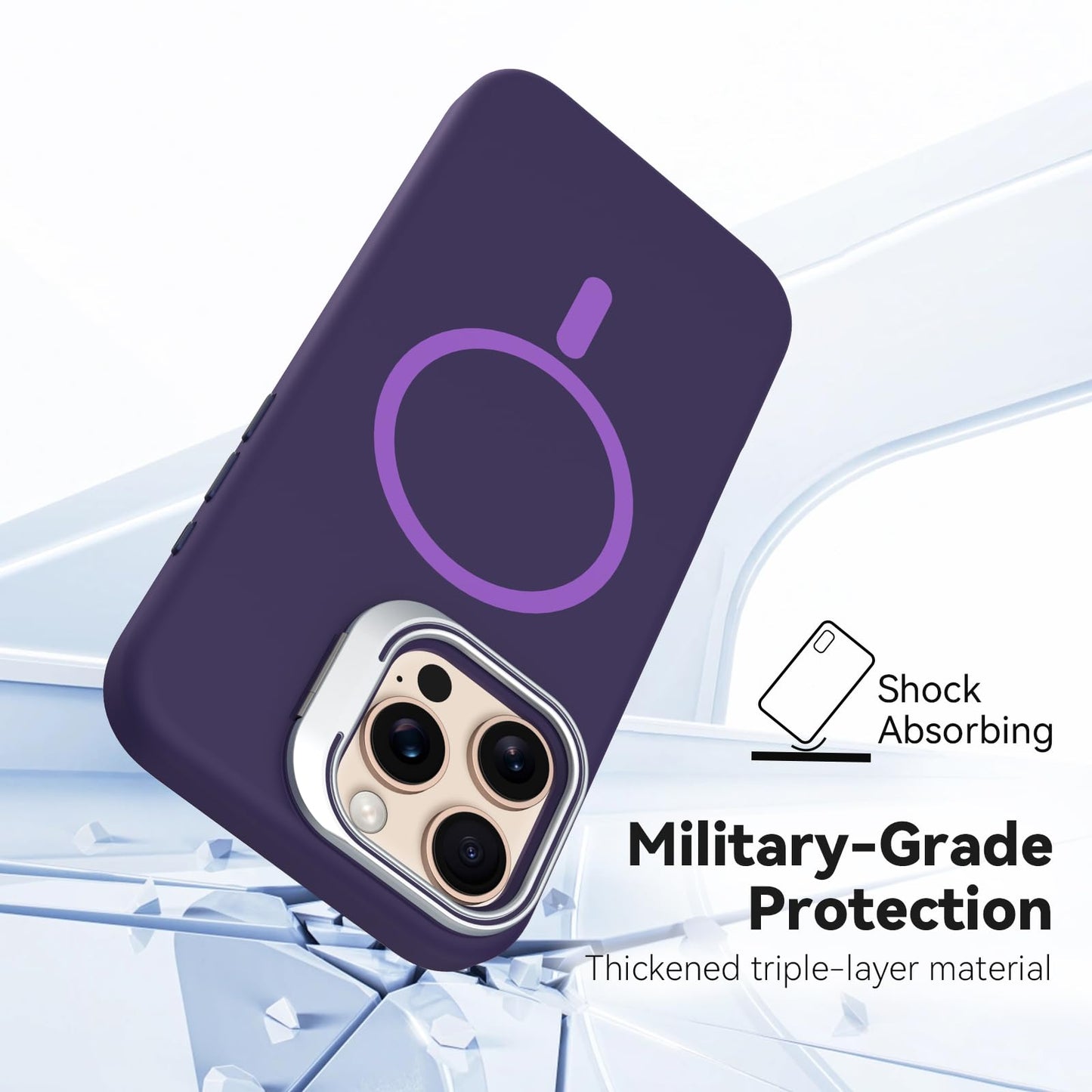 iPhone 16 Pro Max - Silk Case - MagSafe - Morado Oscuro