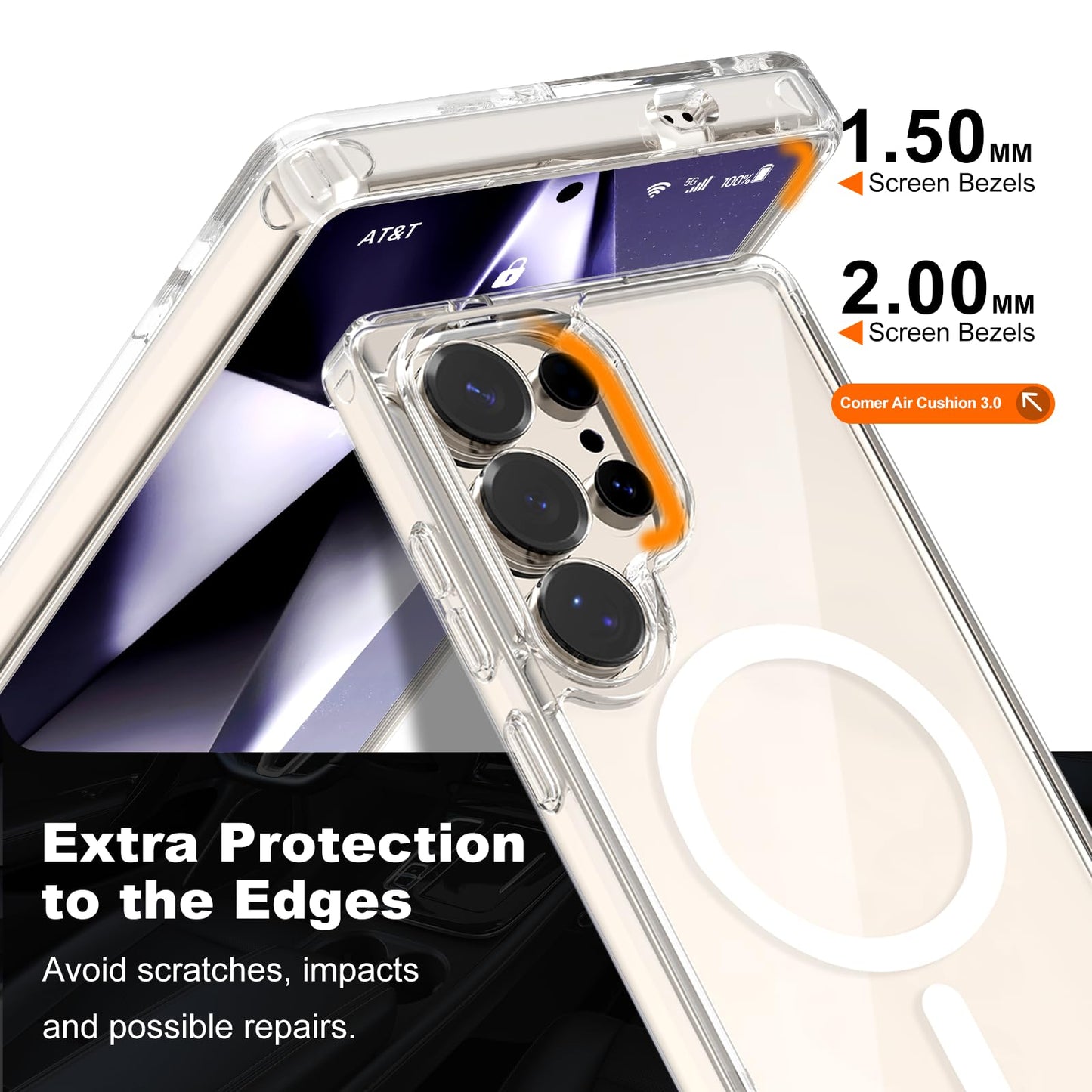 Samsung S24 Ultra - Case MagSafe - Transparente