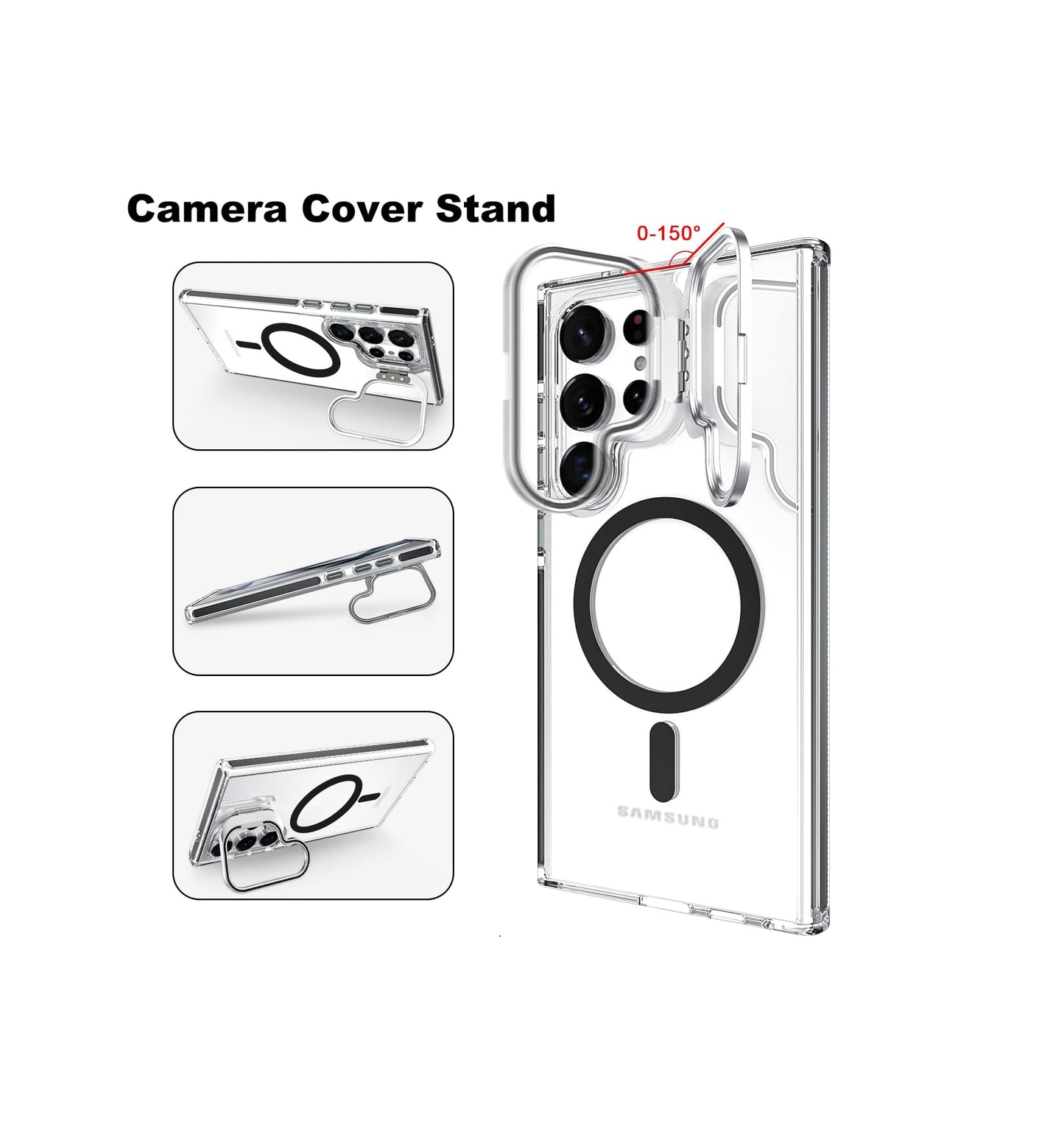 Samsung S24 Ultra - Shield Stand Case - MagSafe - Pink