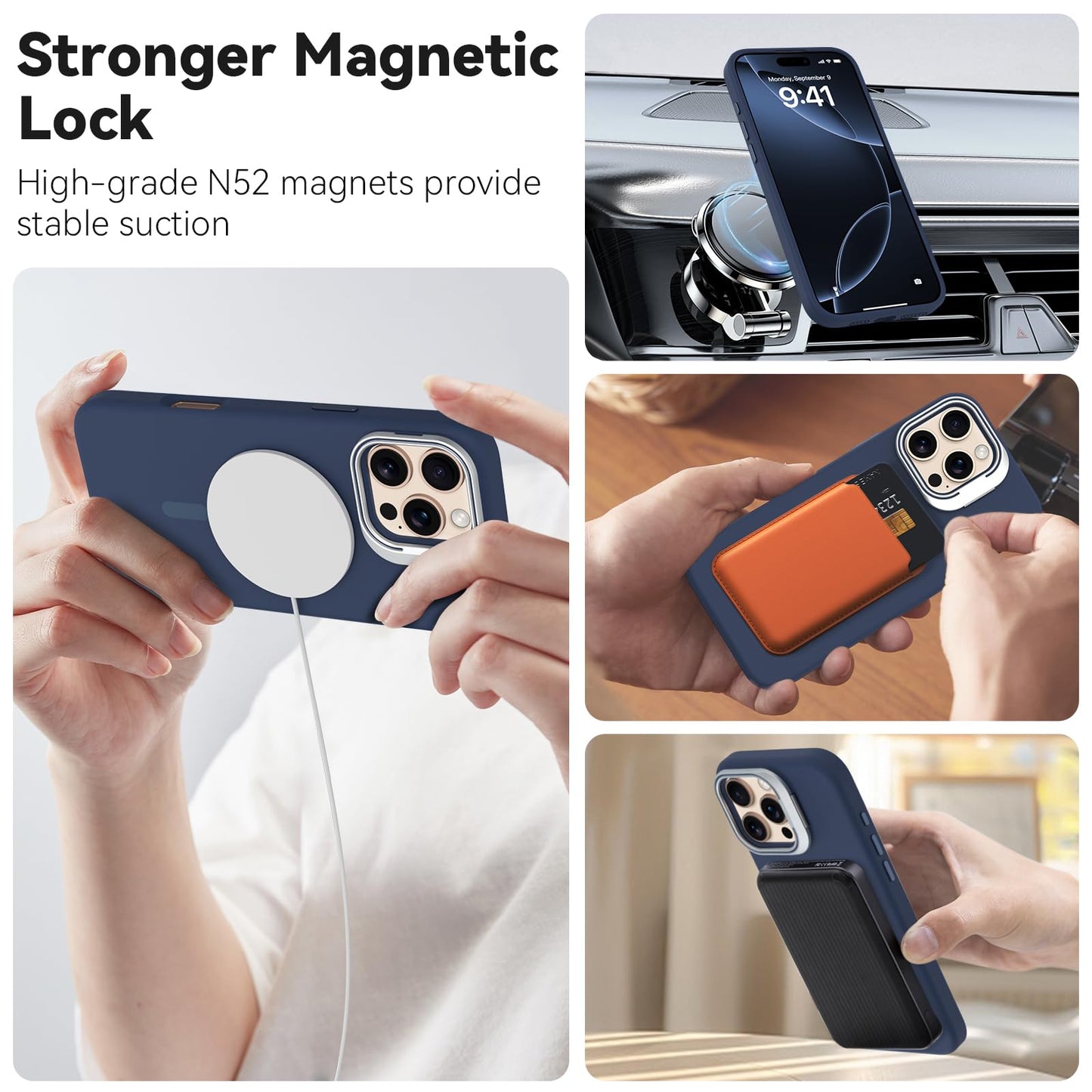 iPhone 16 Pro Max - Silk Case - MagSafe - Azul Marino