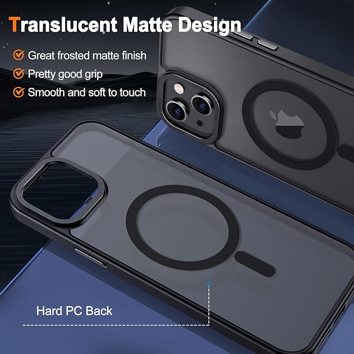 iPhone 14 - Case Luxury Mate - Magsafe - Black