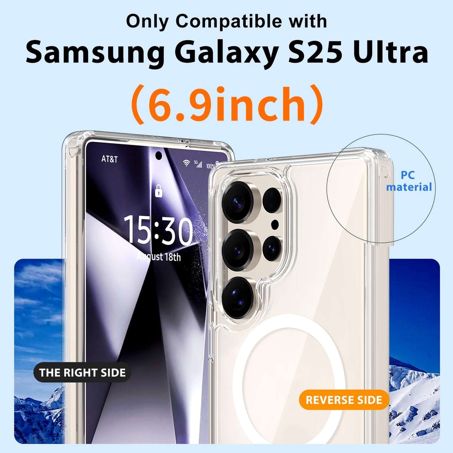 Samsung S24 Ultra - Case MagSafe - Transparente