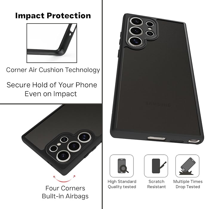 Samsung S25 Ultra - Case Mate - Hybrid Armor - Negro