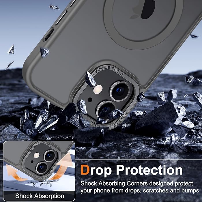 iPhone 12 | 12 Pro - Luxury Matte - MagSafe - Gris