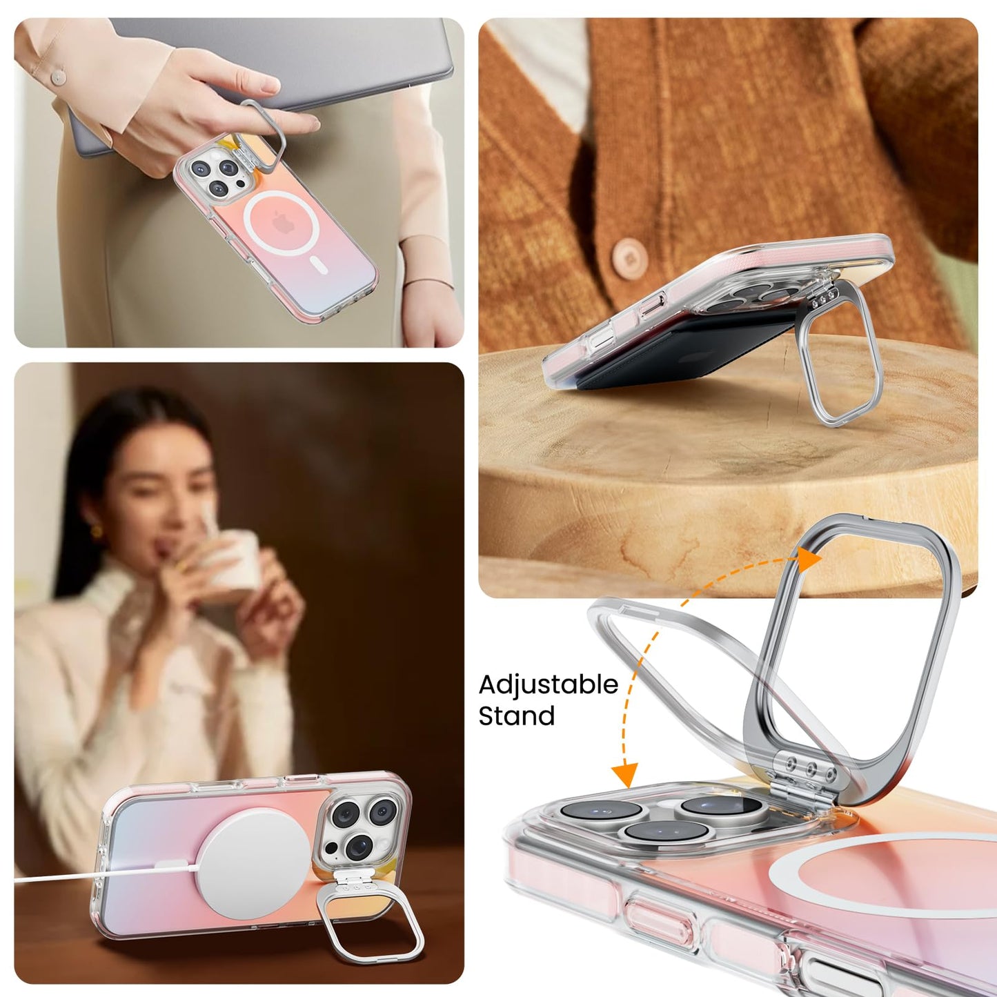 iPhone 16 Pro Max- Iridiscente Case - MagSafe - Rosa