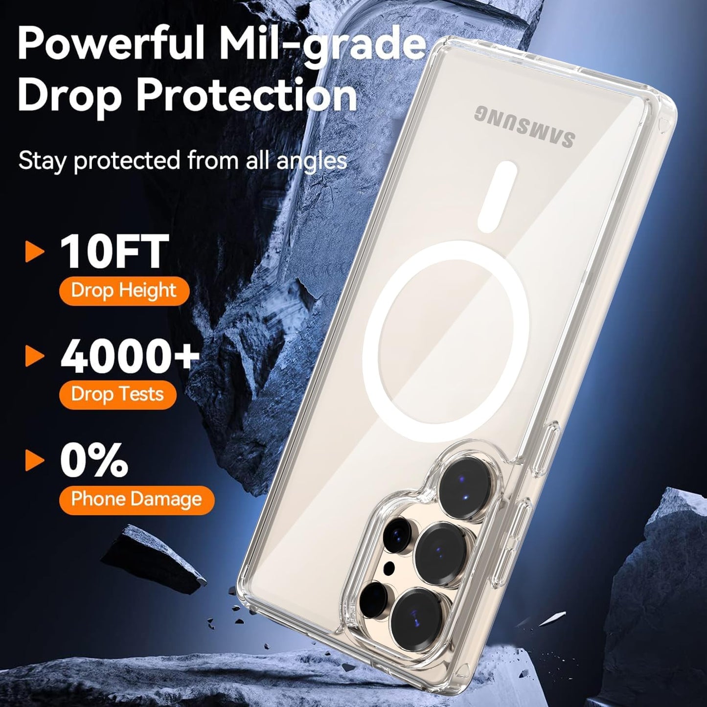 Samsung S24 Ultra - Case MagSafe - Transparente