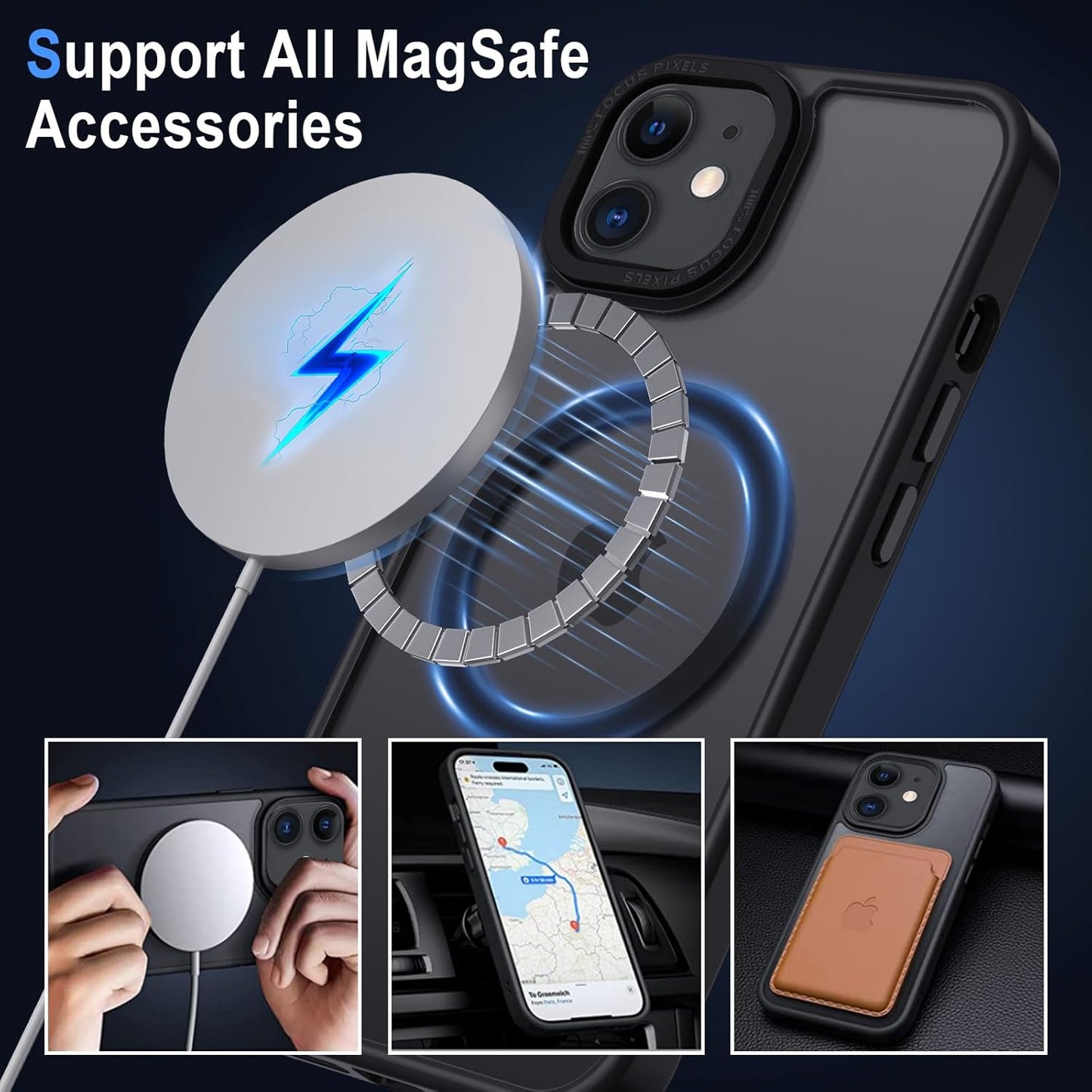 iPhone 11 - Case Luxury Mate - Magsafe - Black