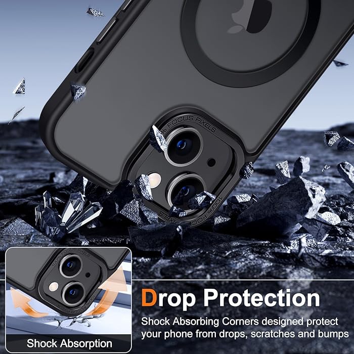 iPhone 14 - Case Luxury Mate - Magsafe - Black