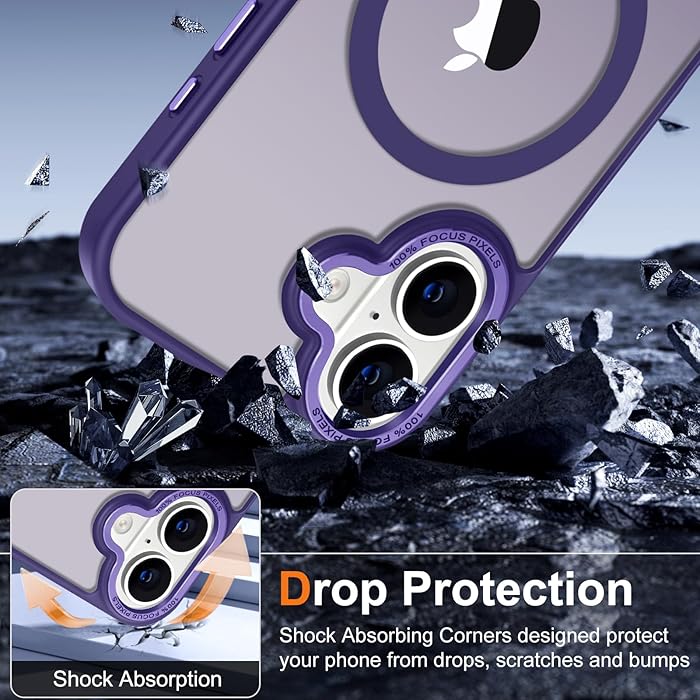 iPhone 16 - Case Luxury Mate - Magsafe - Dark Purple