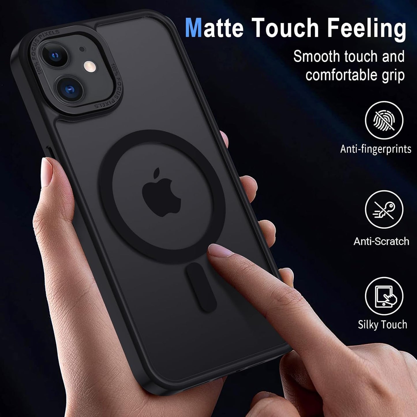 iPhone 11 - Case Luxury Mate - Magsafe - Black