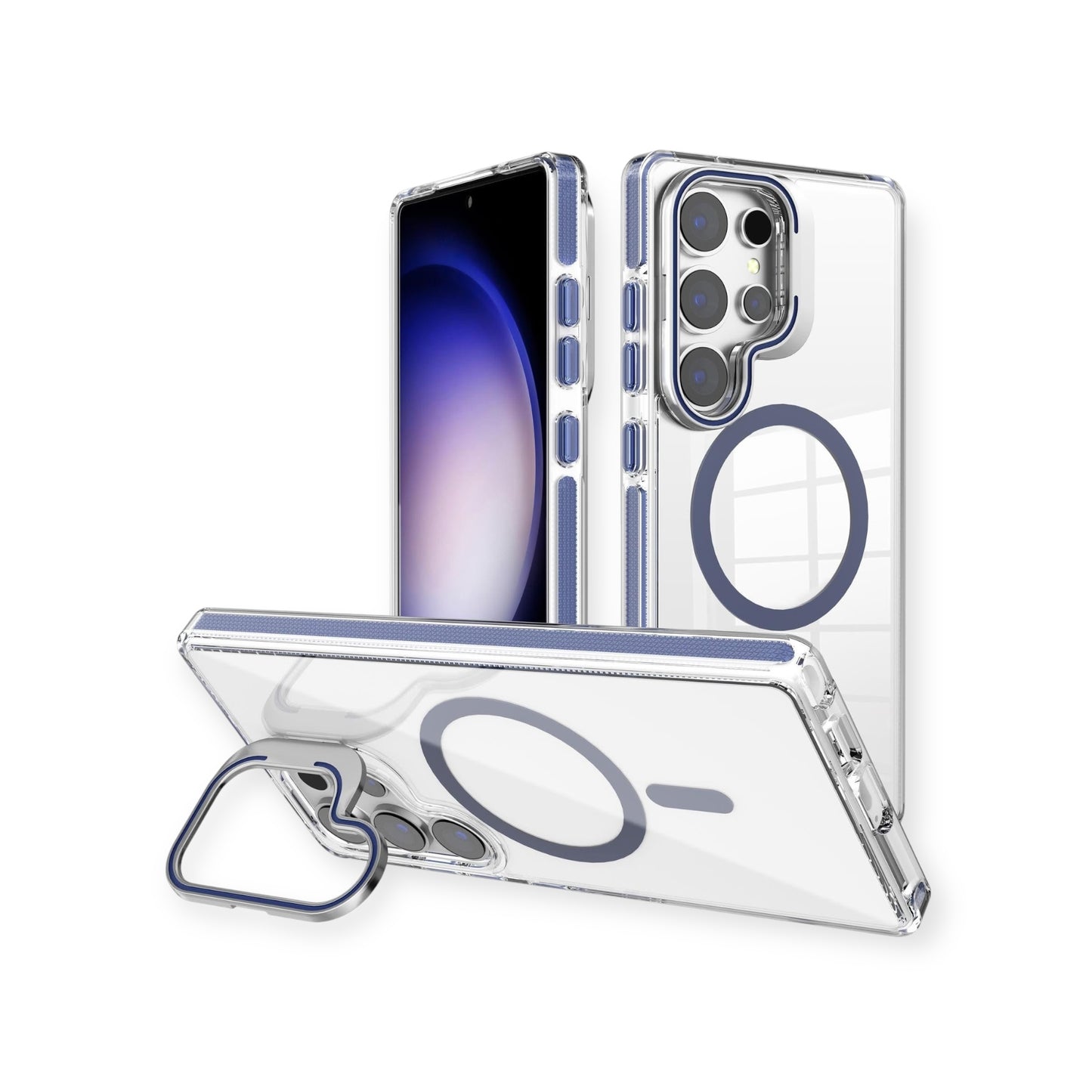 Samsung S25 Ultra - Stand Cámara - Magsafe - Clear Blue