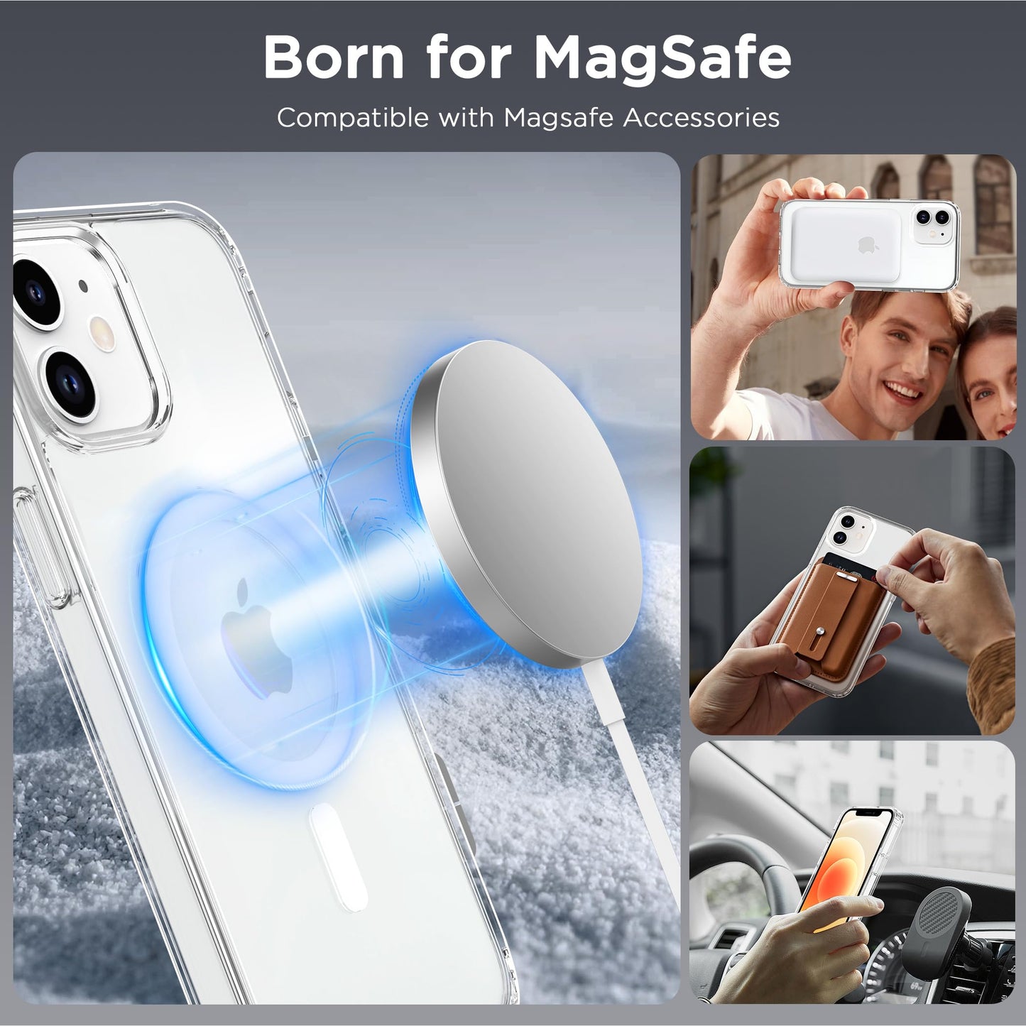 iPhone 12 | 12 Pro - Funda Transparente - MagSafe - Classic