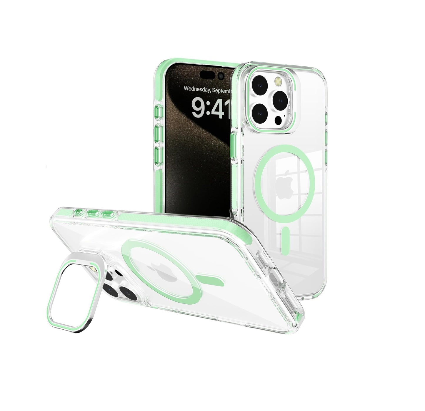 iPhone 16 Pro Max - Stand Cámara - MagSafe - Clear Green