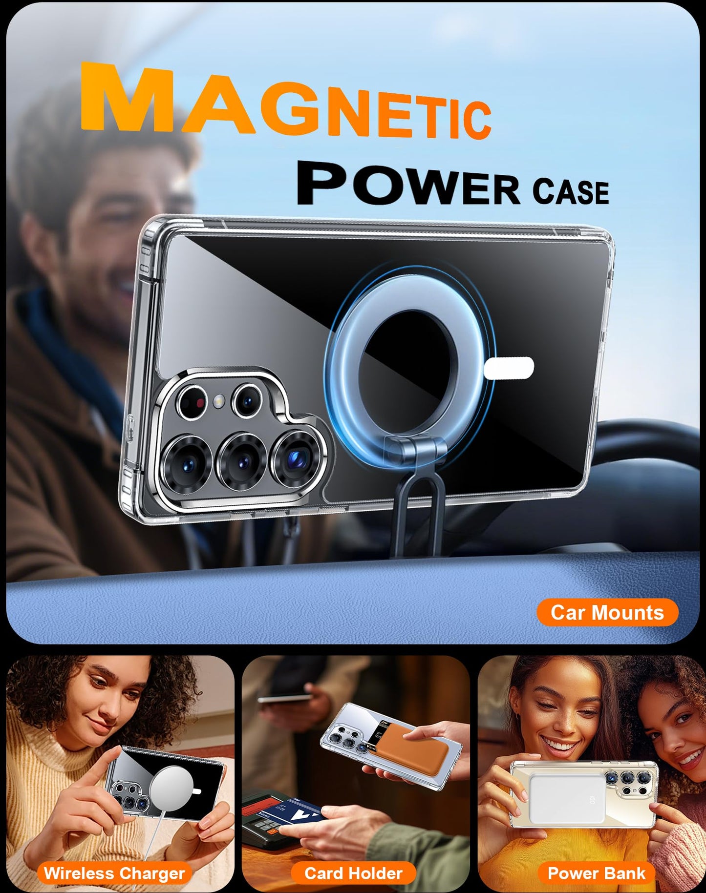 Samsung S25 Ultra - Case MagSafe - Transparente