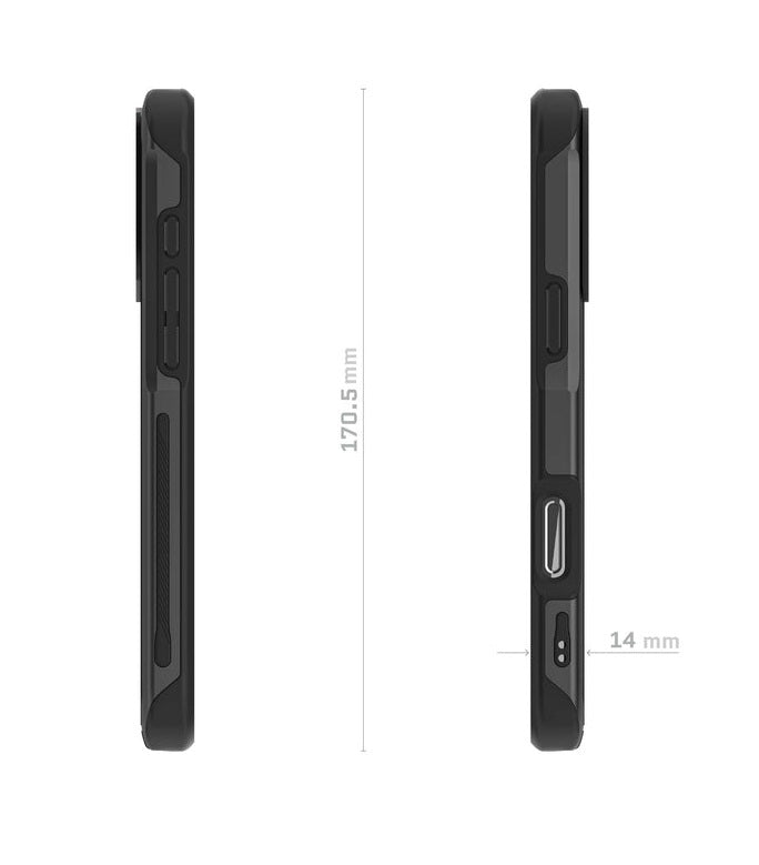 iPhone 16 Pro - Atomic Slim 4 - MagSafe - Negro - Ghostek