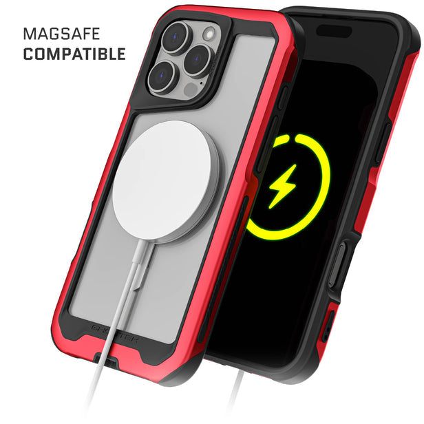iPhone 16 Pro Max - Atomic Slim 4 - MagSafe - Rojo - Ghostek
