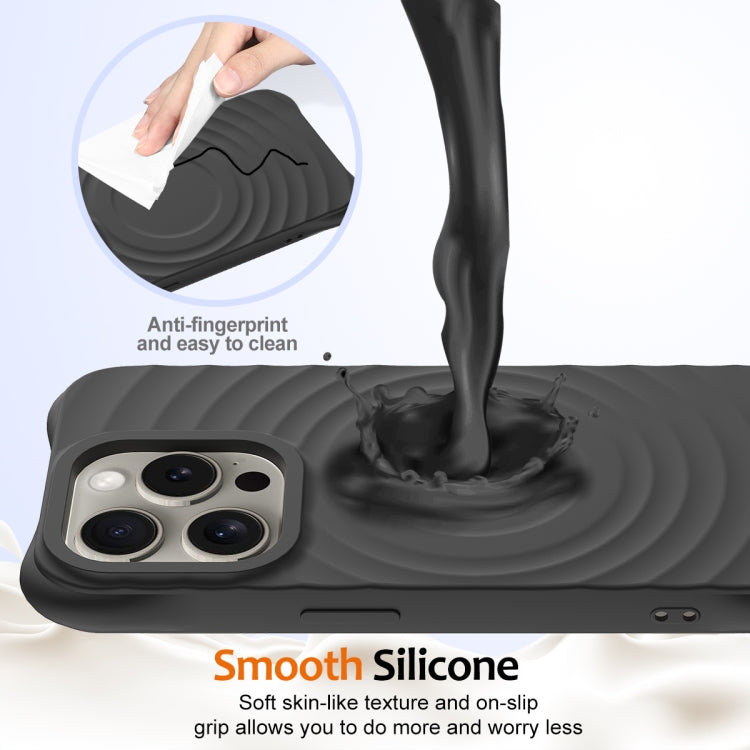 iPhone 16 Pro Max - Silicone Wave - MagSafe - Black - Click