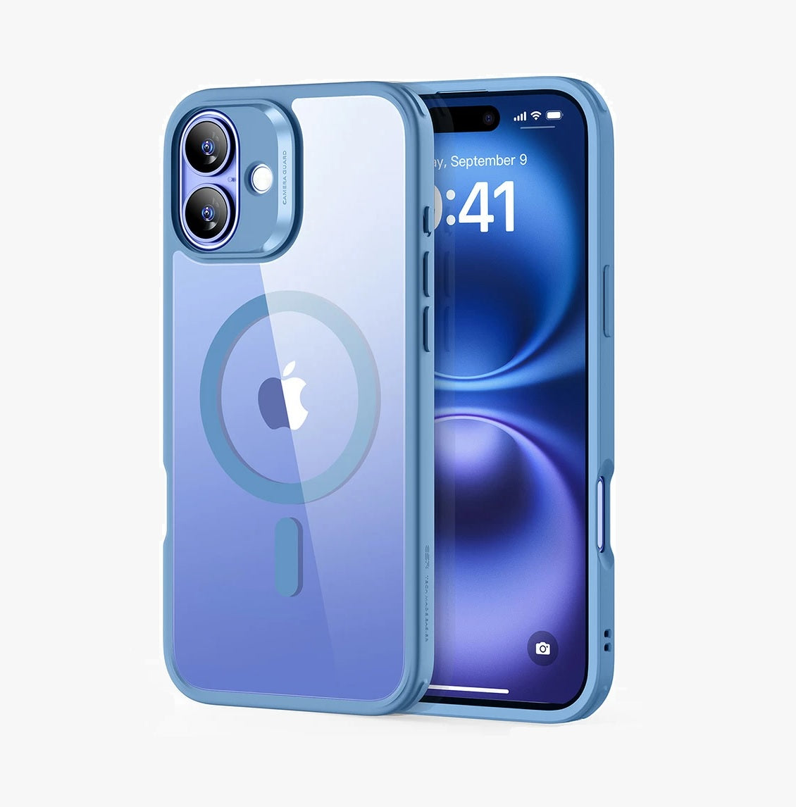 iPhone 16 - Hybrid Case - MagSafe - Clear Blue - ESR