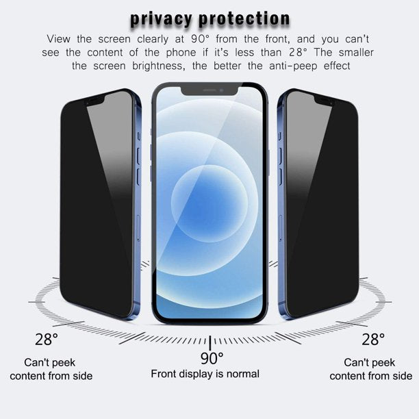 iPhone 16 Pro Max - Vidrio Templado Anti Espía HD - Privacidad - ESD