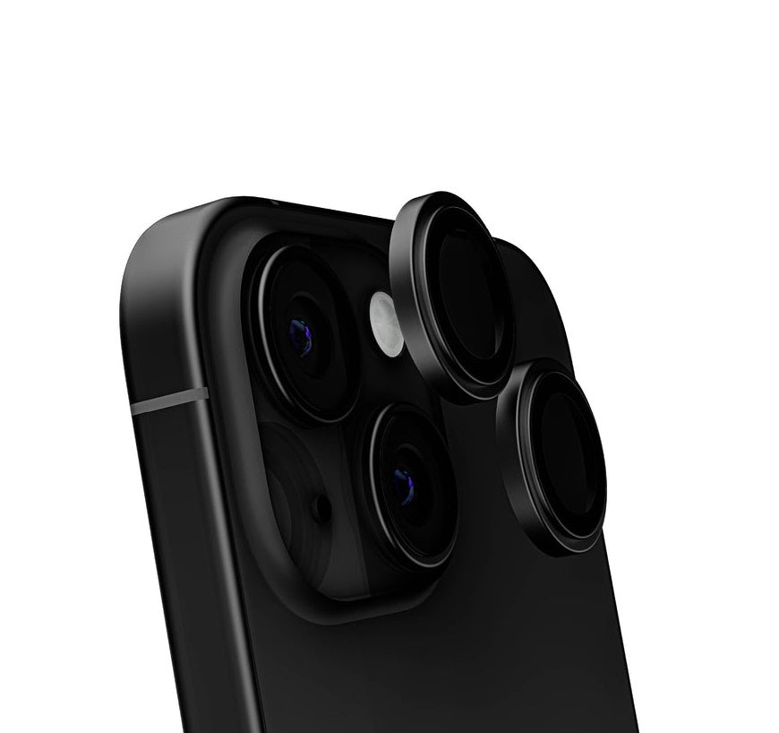 iPhone 15 / 15 Plus - Protector de Cámaras Premium - Anti Reflejo - Alta Transparencia - Negro