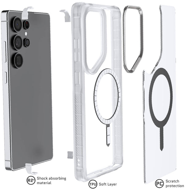 Samsung S25 Ultra - Covert7 - MagSafe - Clear Matte - Ghostek