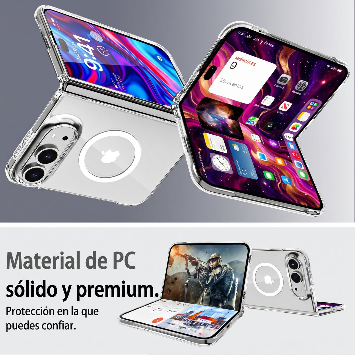 iPhone Duo - Funda Transparente Ultra Slim - MagSafe