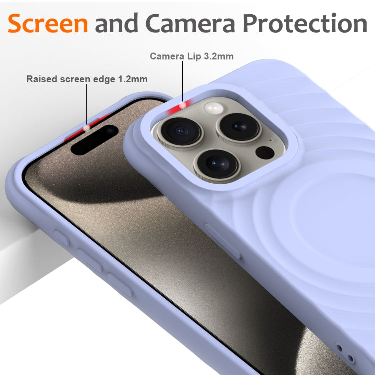 iPhone 16 Pro Max - Silicone Wave - MagSafe - Lilac - Click
