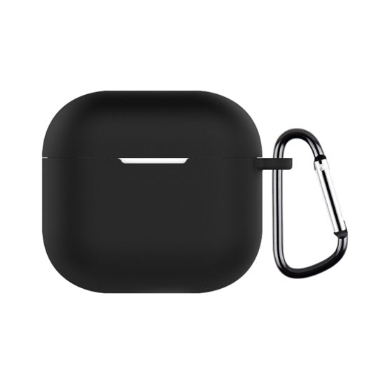 AirPods 4 - Funda de Silicona - Gamuzada - Negro