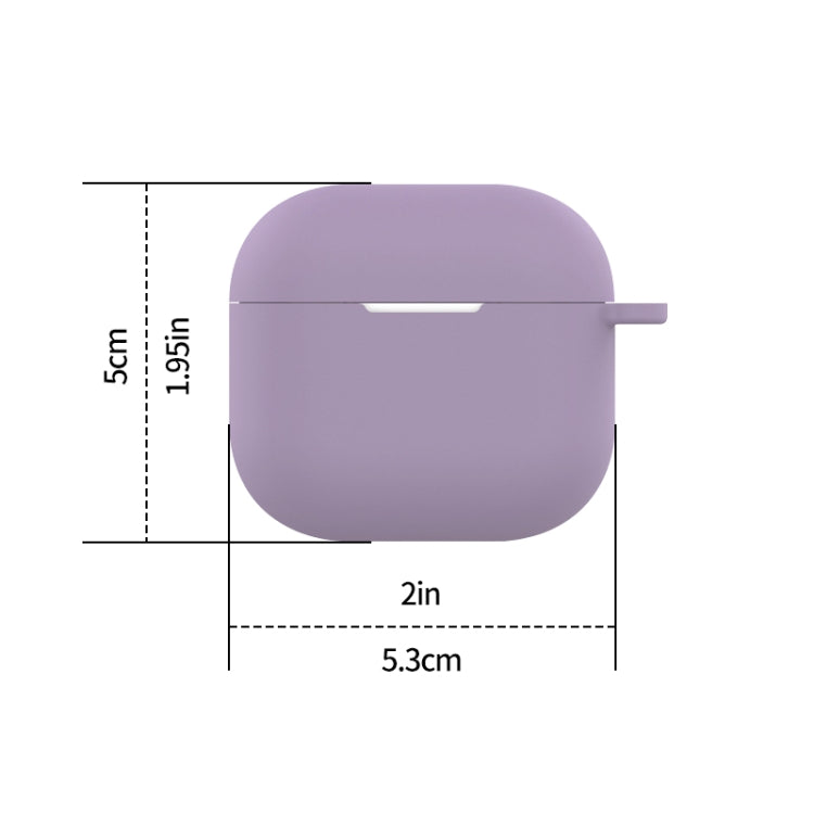 AirPods 4 - Funda de Silicona - Gamuzada - Lila
