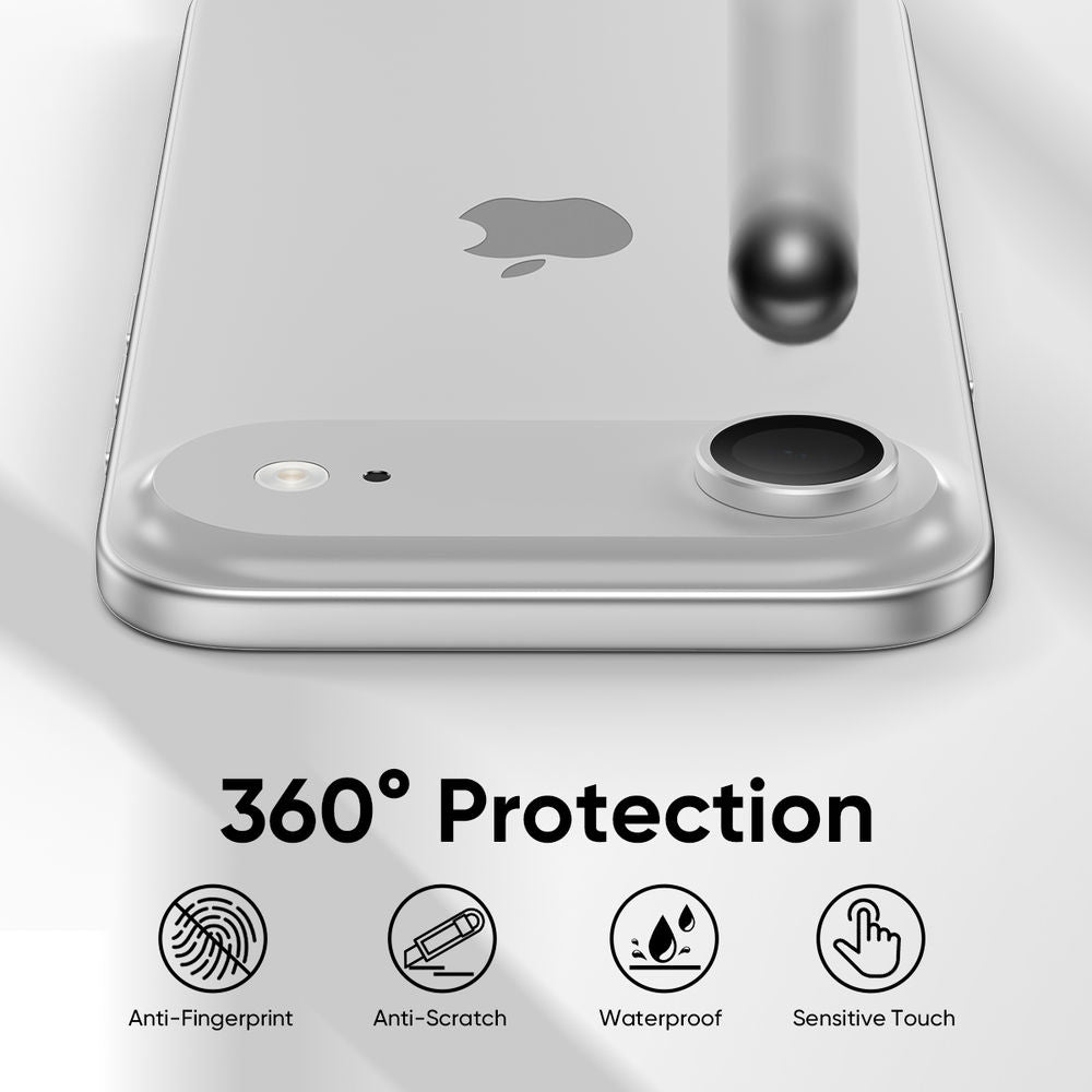 iPhone Air - Protector de Cámara Premium - Anti Reflejo - Plata - ESD