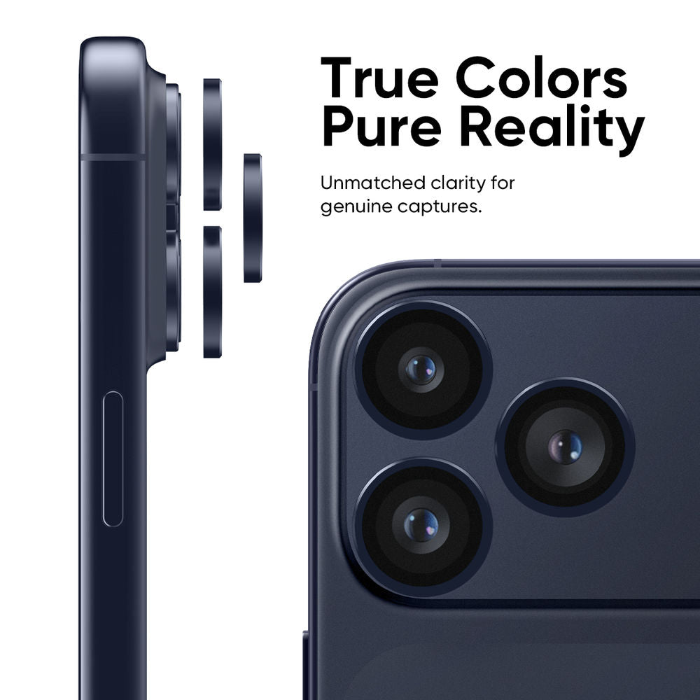 iPhone 17 Pro | iPhone 17 Pro Max - Protector de Cámaras - Anti Reflejo - Azul Profundo - ESD
