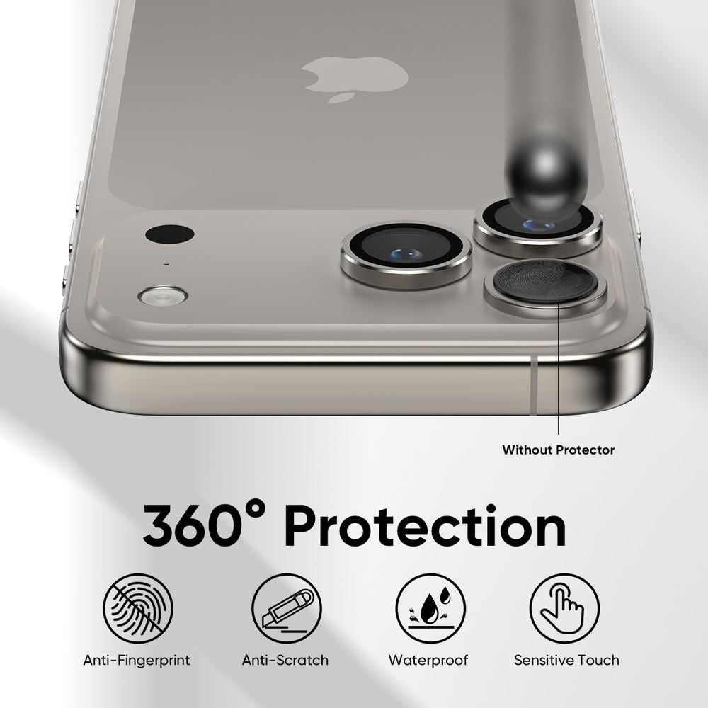 iPhone 17 Pro | iPhone 17 Pro Max - Protector de Cámaras - Anti Reflejo - Gris Titanio - ESD