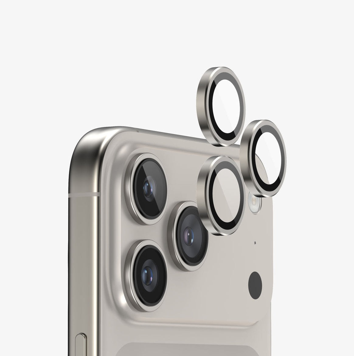 iPhone 17 Pro | iPhone 17 Pro Max - Protector de Cámaras - Anti Reflejo - Gris Titanio - ESD