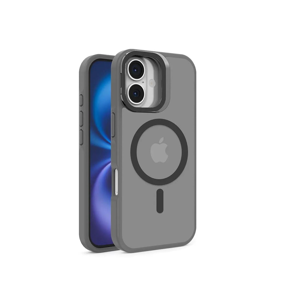 iPhone 17 - Funda Metal Matte - MagSafe - Soporte en Cámaras - Gris