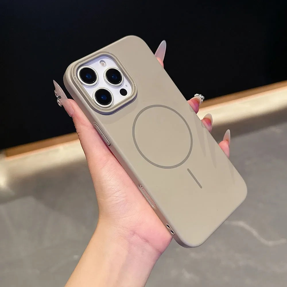 iPhone 16 Pro - Slim Case - MagSafe - Gris Titanio