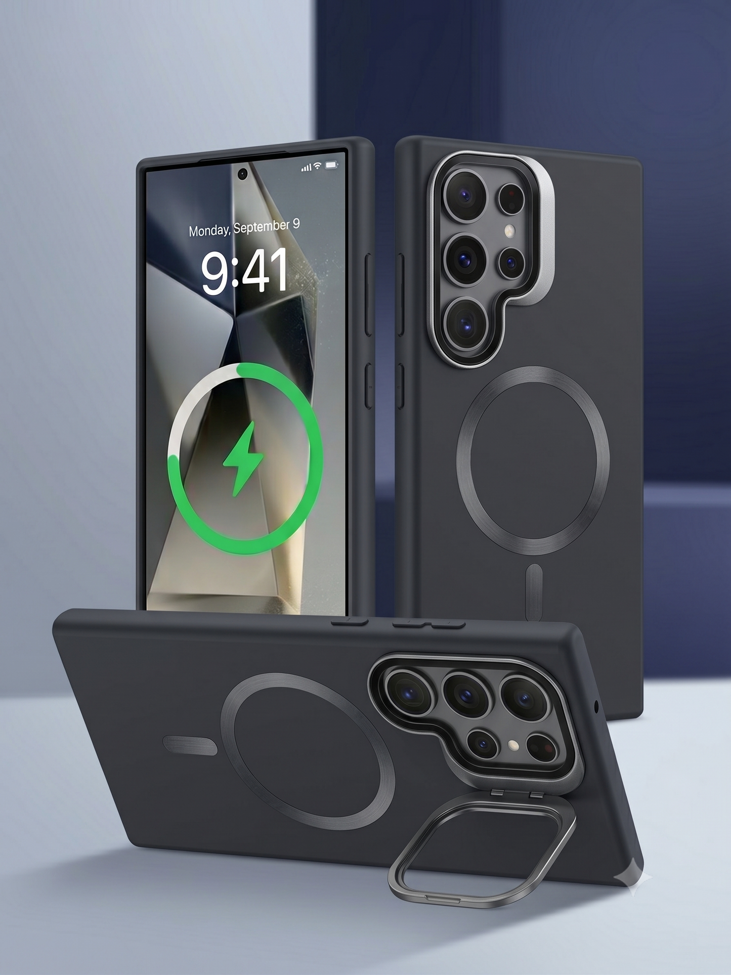 Samsung S26 Ultra - Funda de Silicona - MagSafe - Con Soporte Integrado